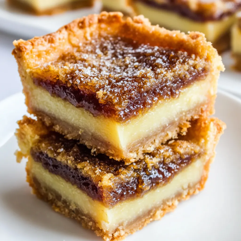 A stack of butter tart squares.