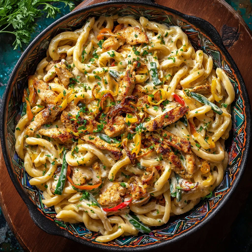 A bowl of Rattlesnake Pasta.