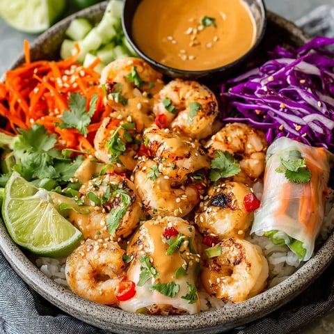 A bowl of shrimp and vegetables.