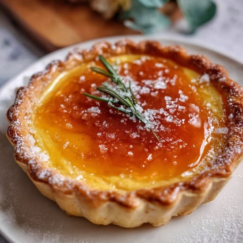 A slice of salted honey pie.