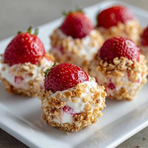 Strawberry Cheesecake Crunch Bites.